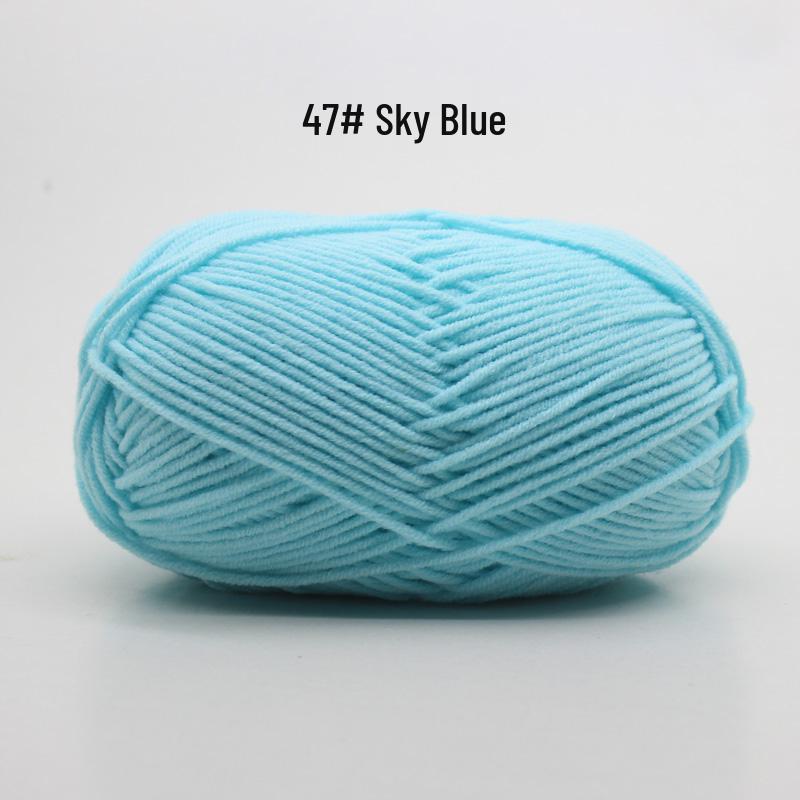 Medium Thick Handmade Cotton Baby Yarn for Knitting, Crochet, and DIY Projects