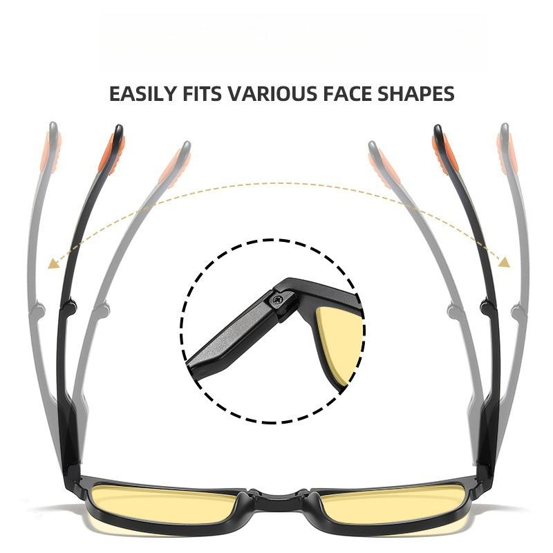 Portable Foldable Night Vision Reading Glasses Ultra-light Anti-blue Light Presbyopia Glasses Neutral Fashion Glasses To +4.0