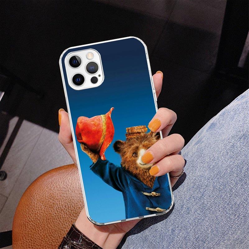 Cute P-PaddingtonS Bear Phone Case For iPhone 13 12 Mini 11 Pro Max XS XR X SE 7 8 Plus 5S 5 6S 6 Gift Print Cover Fundas