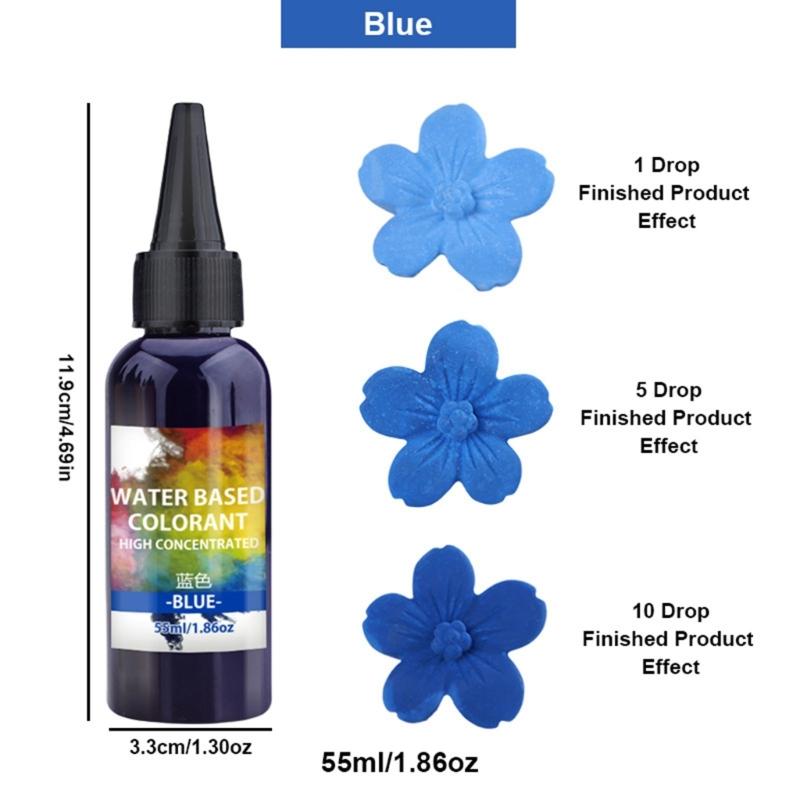 55ml Water Soluble Resin Dye for Craft Safe Colorant for Plaster Cement Vibranting Long Time Use Pigment