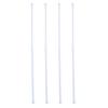 2Pcs Heavy Duty Stainless Steel Shower Rod Corrosion Resistant Tension Type Adjustable Extendable for Bathroom Corner Use Shower