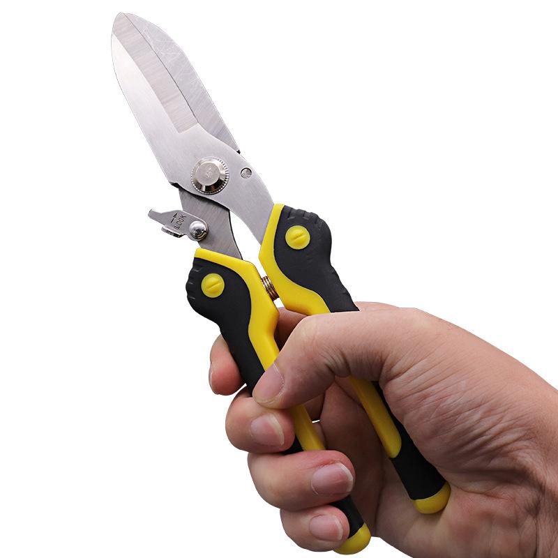 8inch Stainless Steel Sharp Blade Garden Shears PP+TPR Handle Bypass Professional Electrician's Iron Wire Cutting Tool Scissors