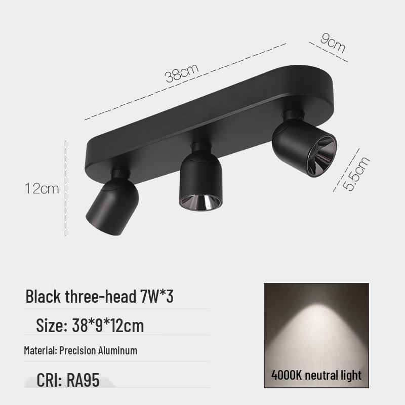 Adjustable Anti-Glare Folding Ceiling Spotlight with High Color Rendering for Household or Picture Lighting