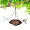 Flower Bird Feeder Balanced Outdoor Bird Food Dispenser Hanging Bird Tray  Courtyard Use