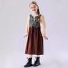 Halloween Children's German Beer Costume Boys and Girls Stage Costume Culture and Art Performance Costume Hat Set
