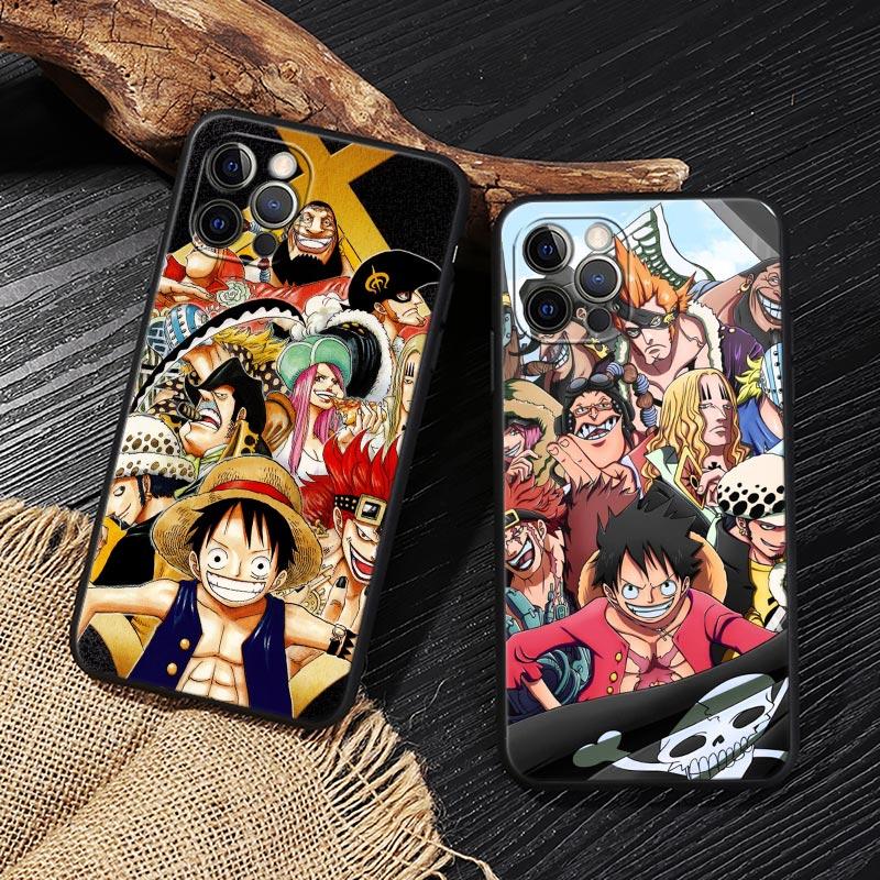 One P-Piece Kid Law Luffy Anime Funda For Iphone 17 Case For iPhone 16 15 11 12 13 Mini 17 Pro Max Plus 17E 16E Air Soft Cover