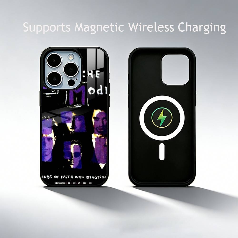 B-Band Depeches Modes Phone Case For iPhone17,16,15,14,13,12,11 Plus,Pro Supports Magnetic Wireless Charging