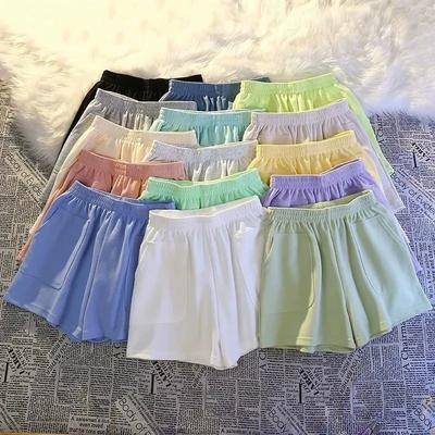 Summer Casual Sports Shorts Women's Loose Home Pajama Pants Running Comfortable High Waist Wide Leg Pants
