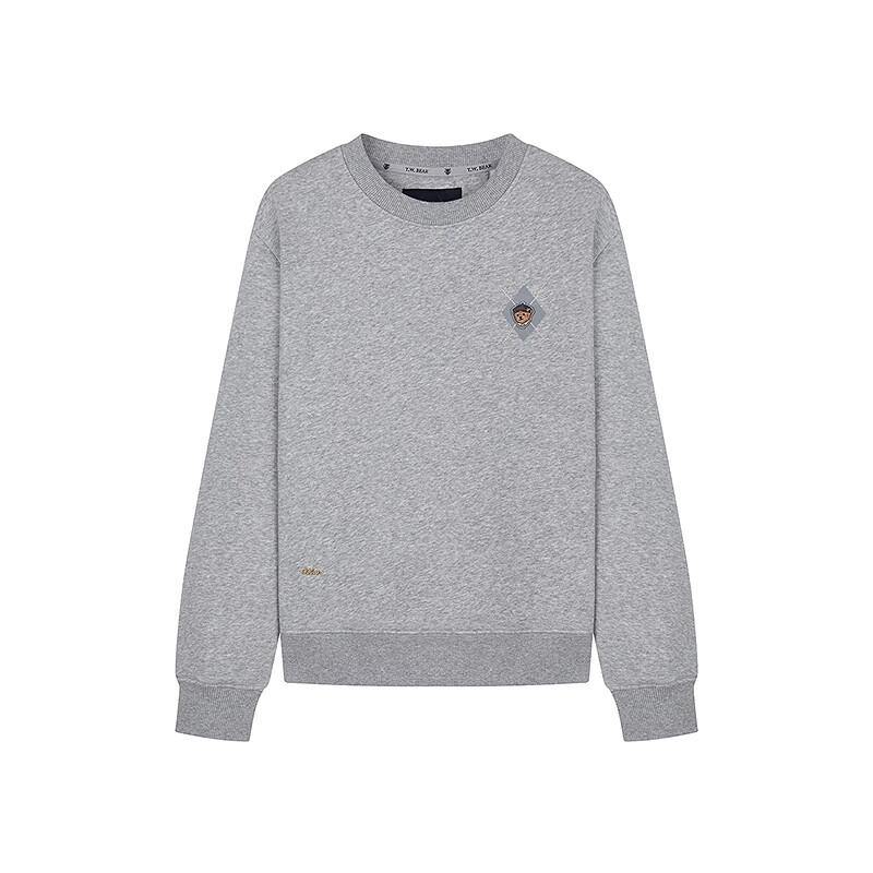 Teenie Weenie Women's Bear Embroidered Round Neck Sweatshirt