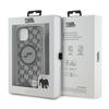 Karl Lagerfeld Klhmp15Shckcklck Iphone 15 / 14 / 13 6.1 Czarny/Black Hardcase Iml Crossbody Monogram Karl & Choupette Head Magsafe