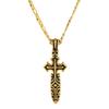 Skull Men'S Necklace Personality Bouncing Retro Titanium Steel Pendant Trendy Men'S Lanyard Japan And Korea Fashion Cross