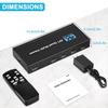 Multiviewer Switch 4x1 HDMI-Compatible Quad Seamless Switcher 4 In 1 Out Support 4K 30Hz For PS4 Camera Computer To TV Monitor