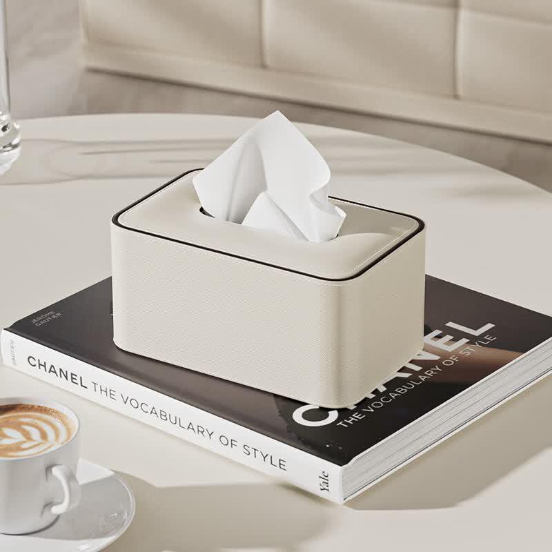 Yudu HC Leather Tissue Box