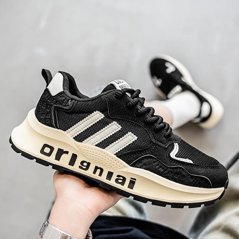 Yeni Moda Erkek Dört Mevsim Rahat Ayakkabılar Öğrenciler Erkek Çocuklar Trend Yumuşak Taban Nefes Alabilir Günlük Koşu Spor Ayakkabıları