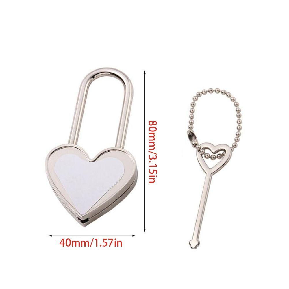 Square Shaped Thermal Transfer Lock Round Shaped Heart Shaped Lock Love Lock  Tourist Attraction