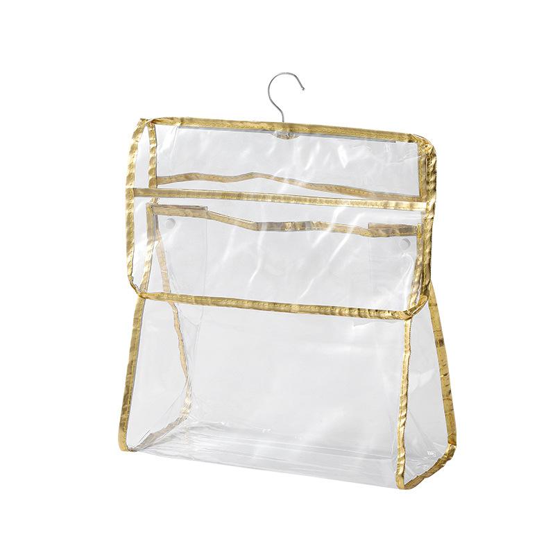 Waterproof Bathroom Organizer, Clear Shower Caddy Bag, Wall Hanging Toiletry Storage Bag with PVC, for Cosmetics, Towels, Clothes