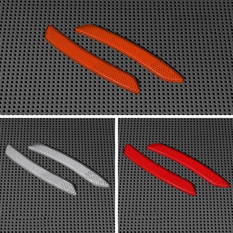 2pcs Auto Reflector Stickers Car Side Marker Sticker Car Accessories Reflective Trim Car Wheel Eyebrow Stickers Decal