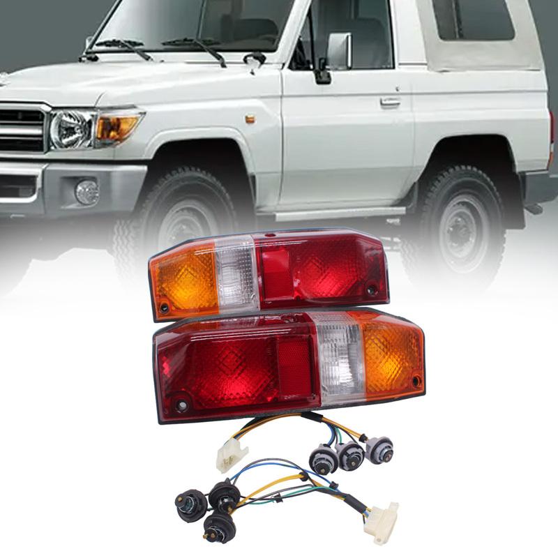 Car Tail Light Assembly Parts Auto Replace Sturdy Resistant Easy to tall for Toyota for Land Cruiser 70 Series 1985-1999
