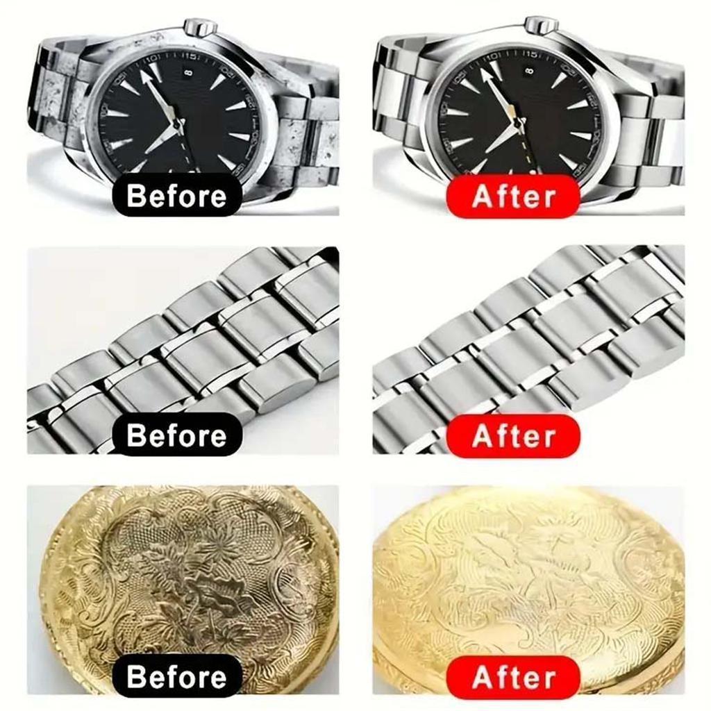 Jewelry Care Solution, Polishing Agent for Silver and Gold Jewelry, Suitable for Watches, Bracelets, Necklaces, Earrings, Christ