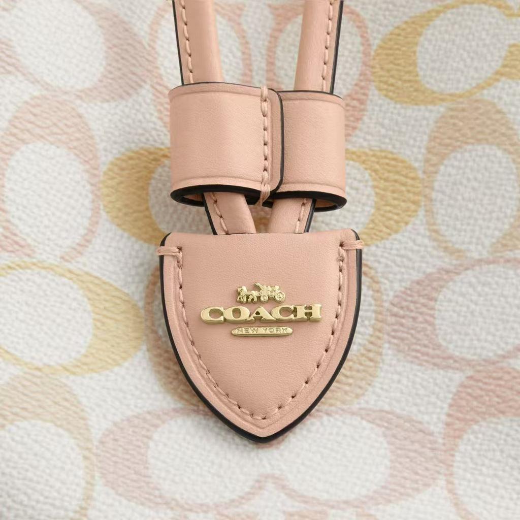 Coach Rowan 22 Classic Print Detachable Zipper Handbag Women Handbags Candy-Color CEL14-IMM8C