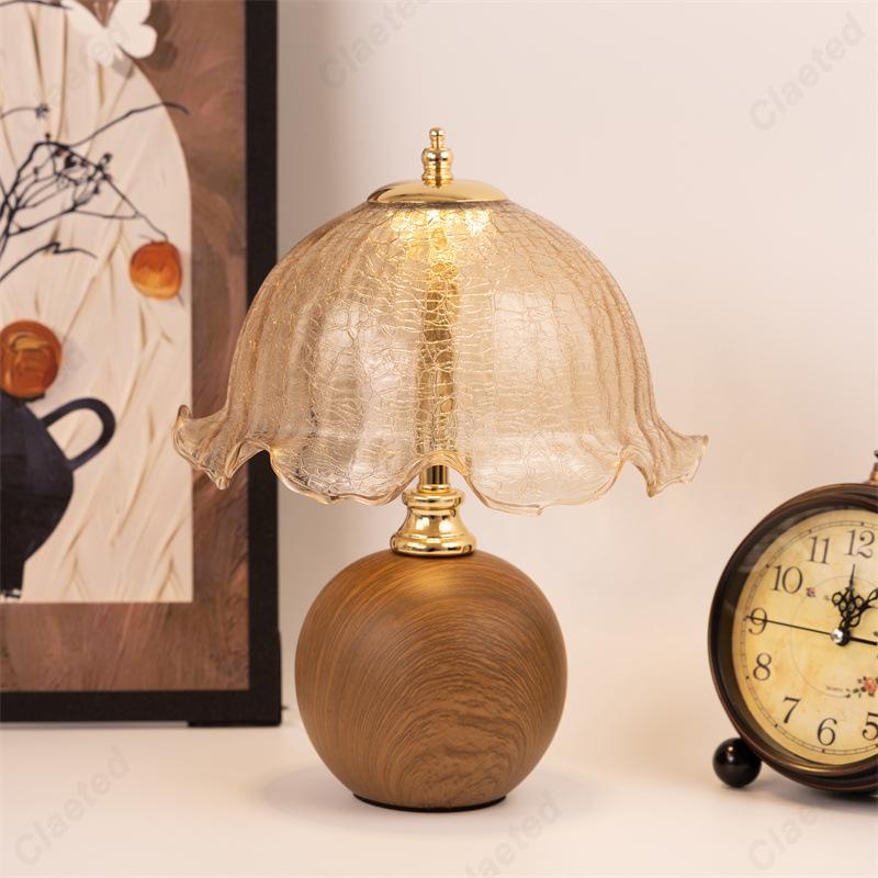 European-style New LED Ceramic Glass Table Lamp Living Room Study Bedroom Bedside Atmosphere Decorative Lighting