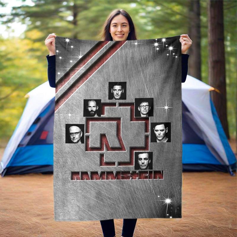 Till Lindemann, lead singer of the German heavy metal rock band Rammstein, blanket for warmth, home decoration for siesta, flannel blanket Y5