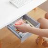 Under Desk Punch - free Self - Adhesive Storage Drawer Hanging Organizer School Stationery Case Pencil Tray Holder 2021