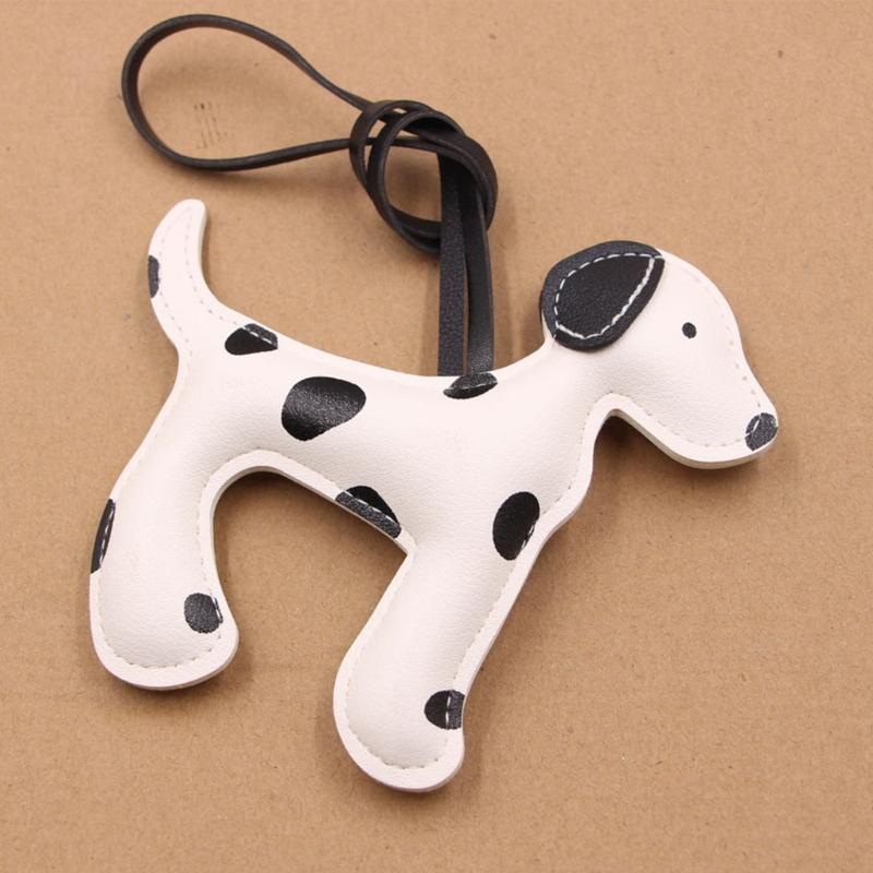 Dalmatian Print PU Leather Keychain Lightweight Lanyard For Keys Accessories Multiuse Key Holder Accessory