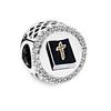 Plata S925 Gran Bretaña España Dominio Brasileño Bandera Nacional Colgante Cuentas de Edificio Ajuste Pulsera Accesorios de Joyería Encanto