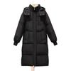 Womens Oversized Knee-Length Winter Cotton Coat With Hood Thick Warm Puffer Jacket Cold Weather