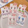 Hello Kitty Princess Style Clip-On Earrings for Girls - No Piercings, Gentle On Ears