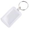 100/200Pcs Transparent Photo Frame Keychain Tassels Snap-In Custom Insert Photo Acrylic Blank Keyring ClearBlank Picture Pendant