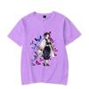 New Kochou Shinobu Printed T-shirts for Women Summer Tee Shirts Hot Anime Casual Short Sleeve Round Neck Tops T-shirts