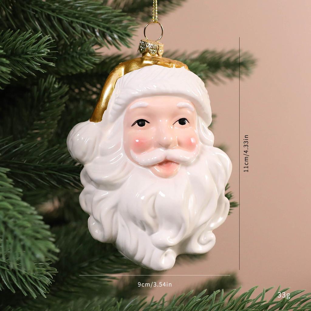 Christmas Santa Claus Ornaments With Plastic Material For Holiday Tree Decoration Scene Setup