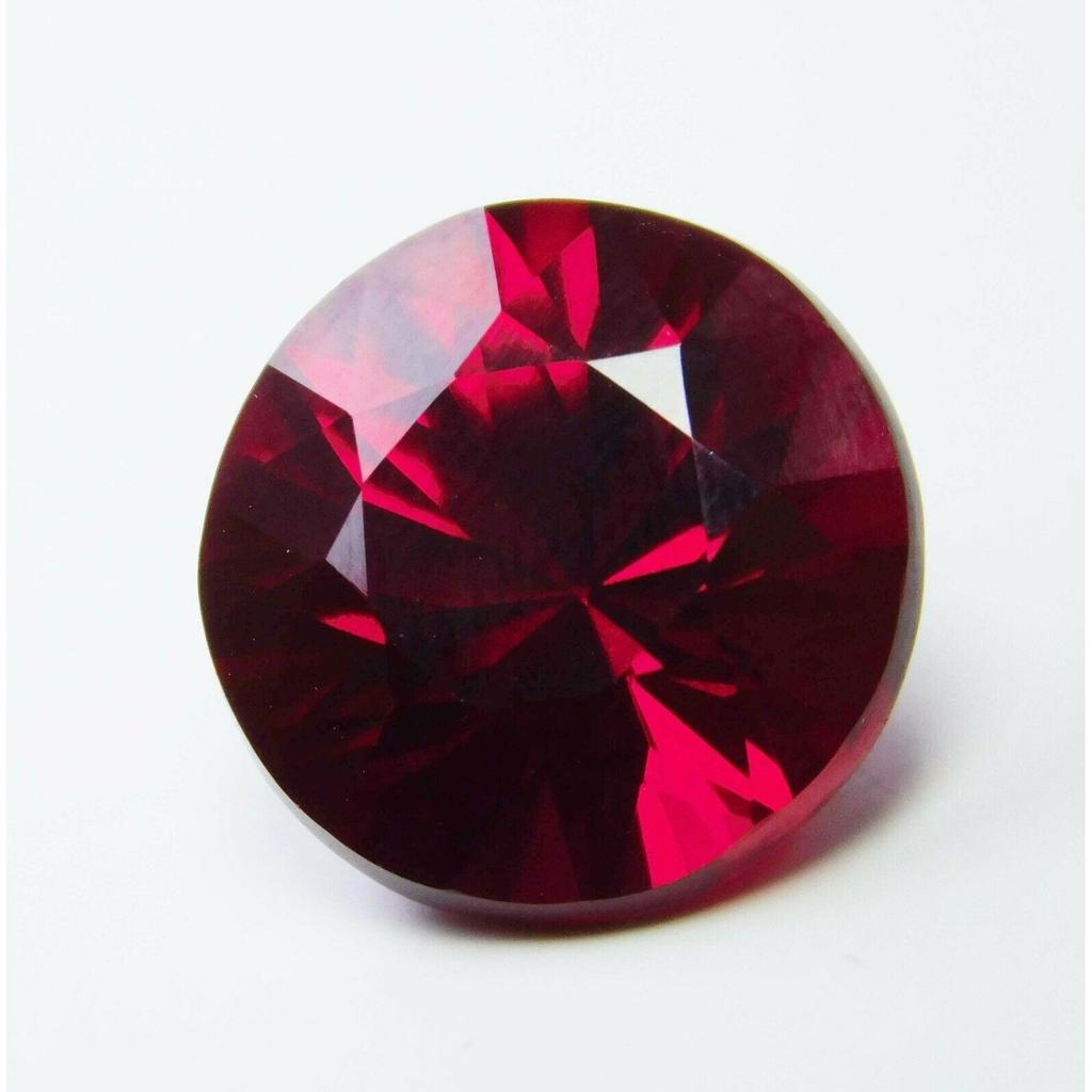 Red Round Diamond Cut 12 MM Ring Size 8 Ct Natural Ruby   Loose Gemstone