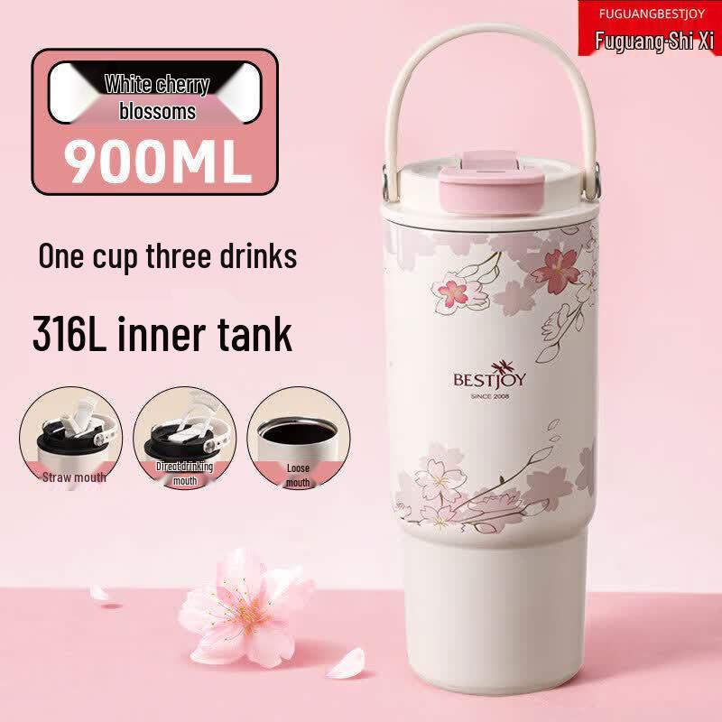 FUGUANG BESTJOY 316L Stainless Steel Dual-Drink Thermal Tumbler