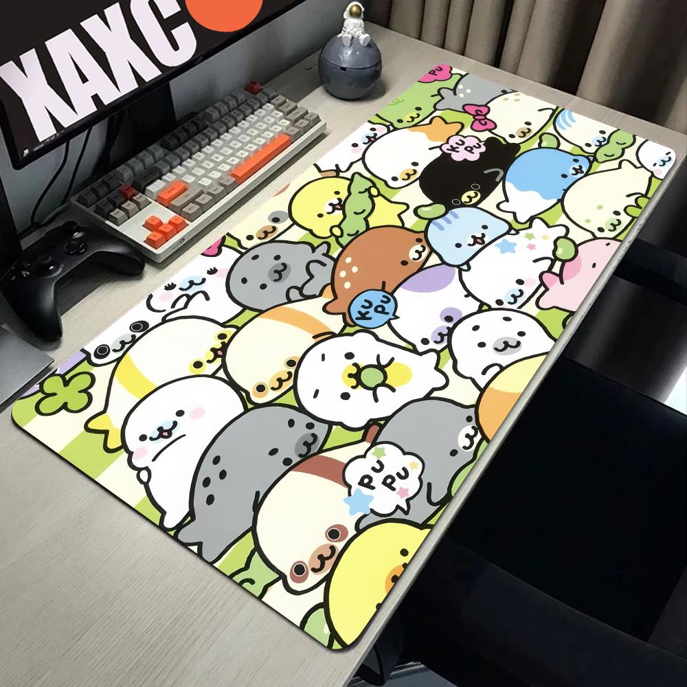 Cute Mamegoma Large Gaming Mouse Pad Computer Mousepad PC Gamer Laptop Mouse Mat Office Mausepad Silicone Keyboard Mat Desk Pad