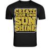 Crie Sua Própria Camiseta do Sol - Gráfico de Motivação Positiva