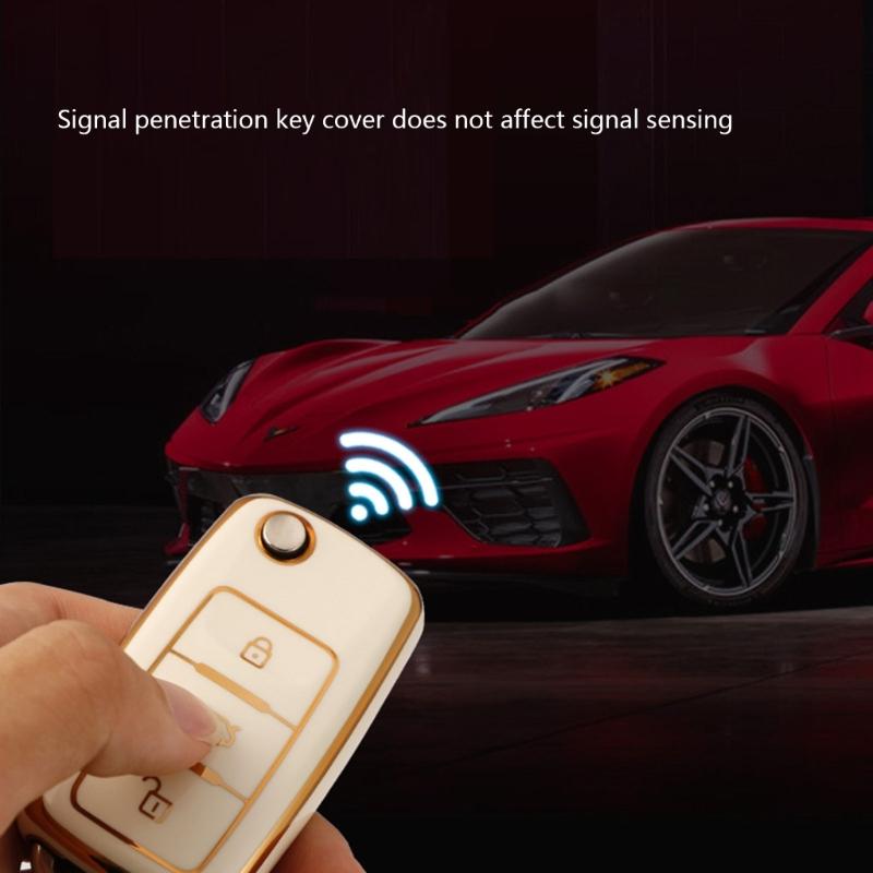 Remote Key Fob Cover Protective Shell Scratchproof Protector Cover Car Key Case Full Protection Key Fob Case