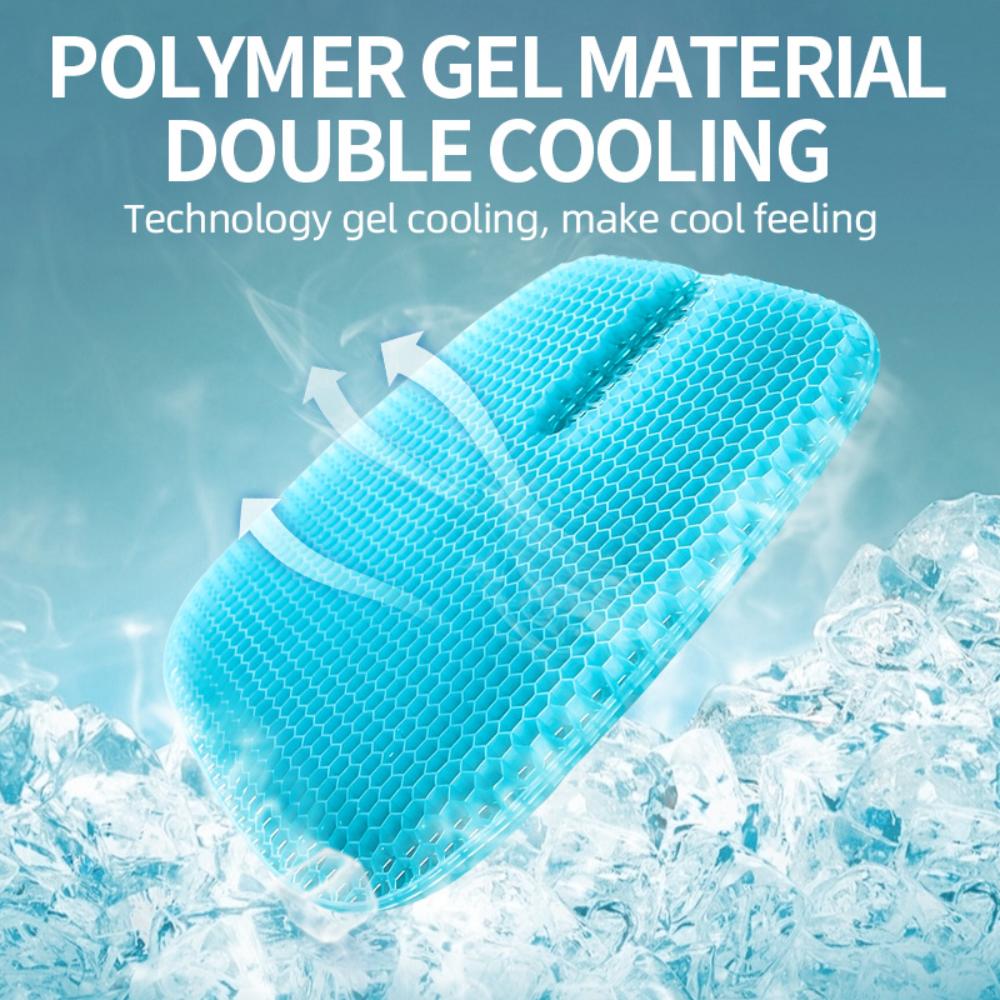 45x42cm Double Thick Gel Seat Cushion Honeycomb Design with Non-Slip Cover for General Motors Increased Breathability Cooling Pa