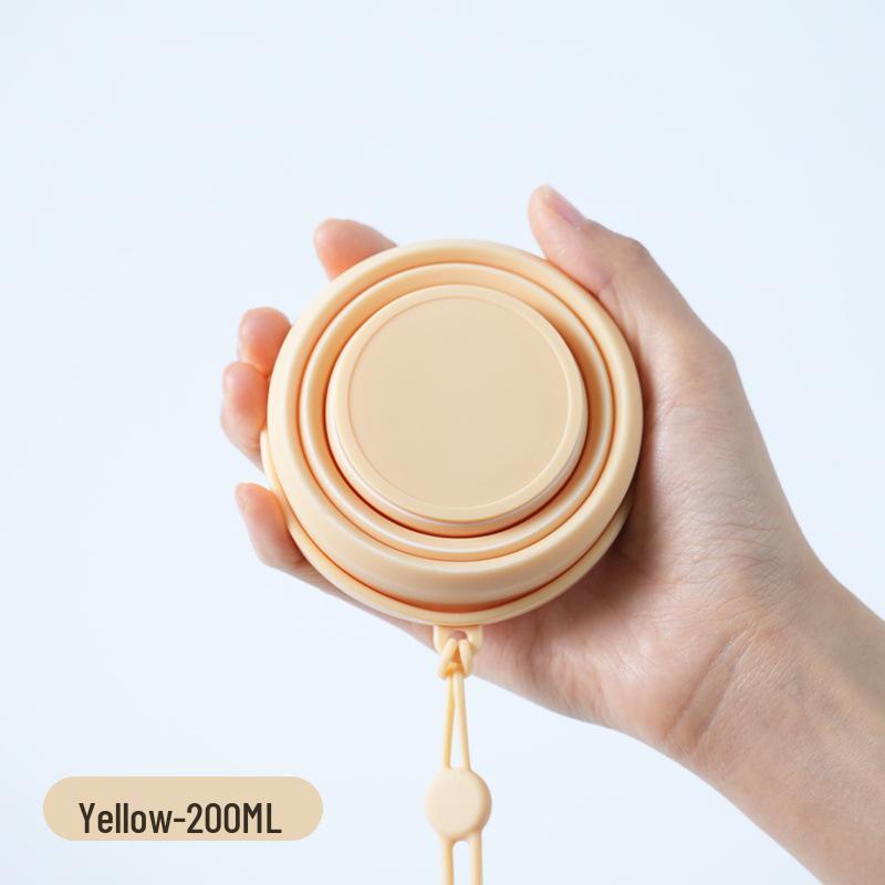 Portable Food-Grade Silicone Folding Travel Cup - Leakproof, Telescopic Mouthwash Cup