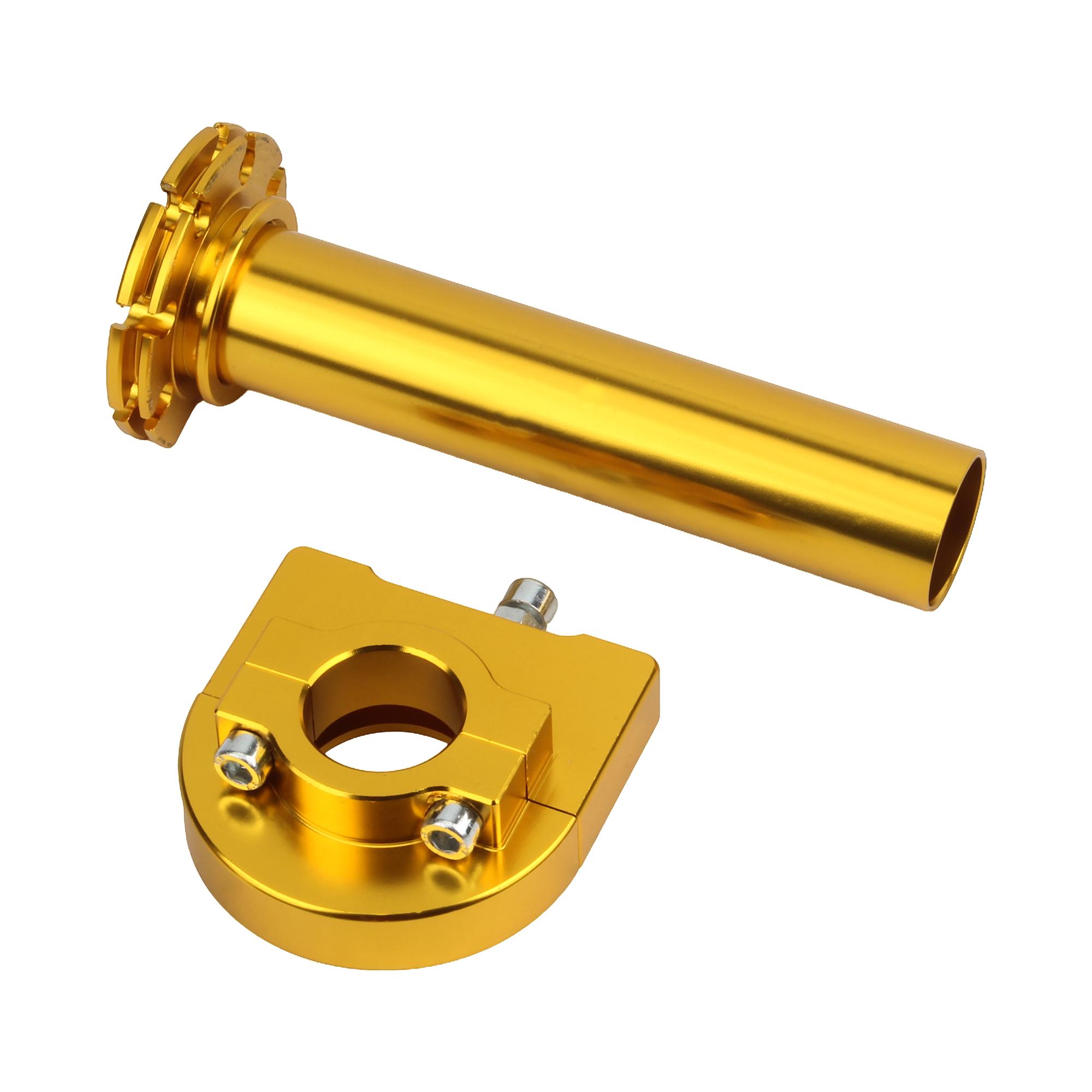 

Мотоциклетные ручки газа 22 мм CNC Алюминиевая ручка Акселератор Мопед Скутер Грязевой велосипед Запчасть для тюнинга Универсальная 7/8 Детали золотистый