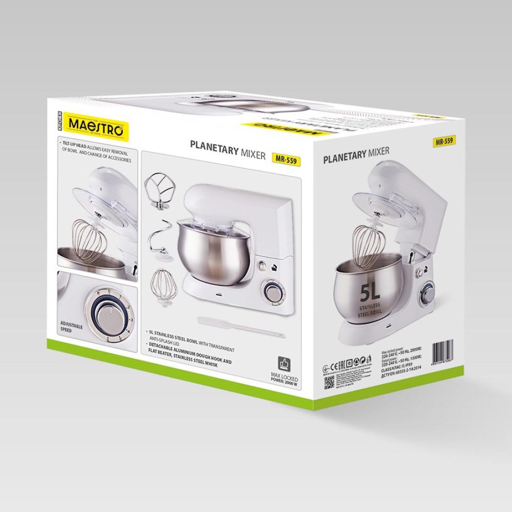 Planetary Mixer With Bowl 5.0L, 2000W Mr-559