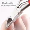 1pc Professional Toe Nail Clippers Cutter Ingrown Toenail Tool Thick Nail Dead Skin Dirt Remover Super Sharp Curved Blade Nail T