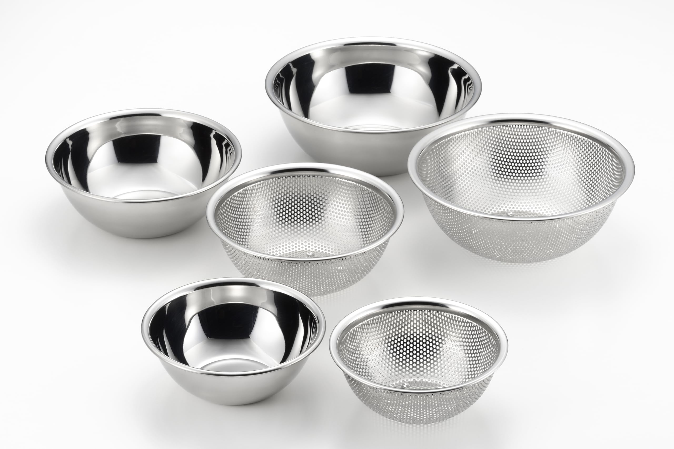 

Gogi Stainless steel bowl set 6P YJ3125 bowl/mesh (15/18/21cm)