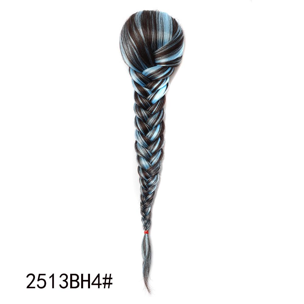 

Jeedou Хвосты Волосы Плетеные Плетеные Рыбий хвост Рыбья кость Хвост на шнурке Наращивание волос Радужный Красочный Шиньон Накладка для волос