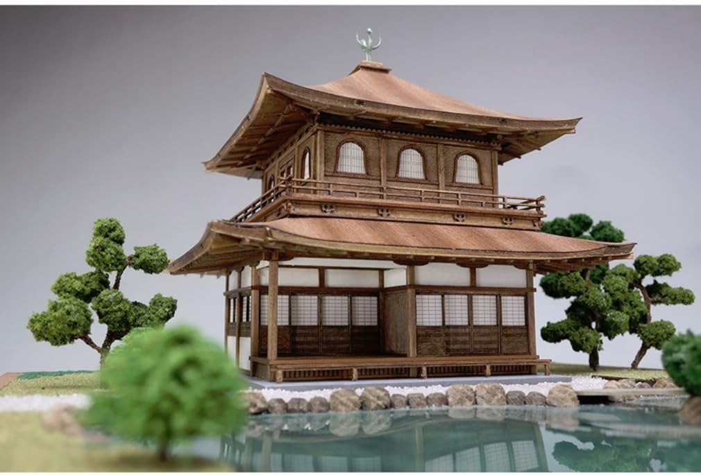 Woody Joe Temple Ginkakuji Wooden Model Assembly Kit 1/75 Jisho-ji (Building)