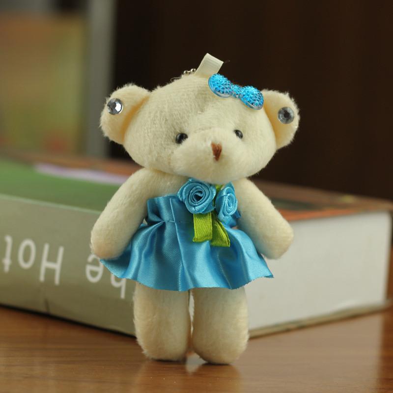 Adorable Wedding Dress Teddy Bear Plush Toy Soft Short Plush Stuffed Animal