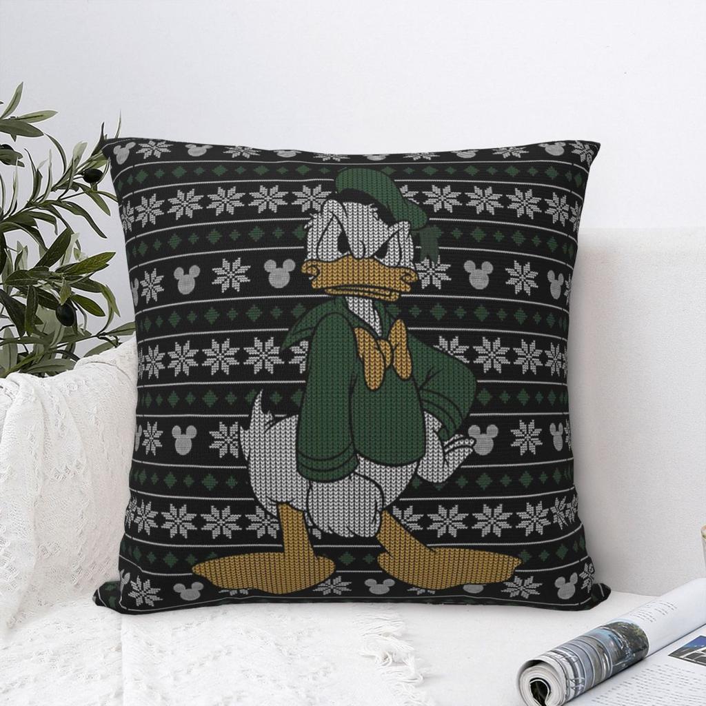 Merry Christmas Holiday Season Pillowcase Soft Polyester Cushion Cover Decorative Mickey Mouse Pillow Case Cover Car Square