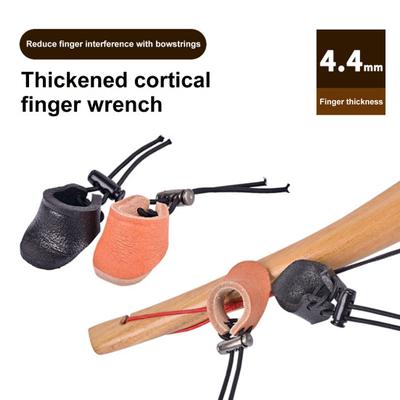 Archery Thumb Finger Protector Hunting Glove Soft Thumb Ring Guard Traditional Bow Archery Finger Protector for Hunting Sports